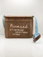 Metzgertasche “Niemand ist wie du” – Bild 3